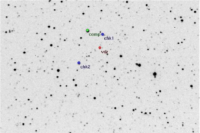 Mapka - V1275 Cas, JD 2453620.58191