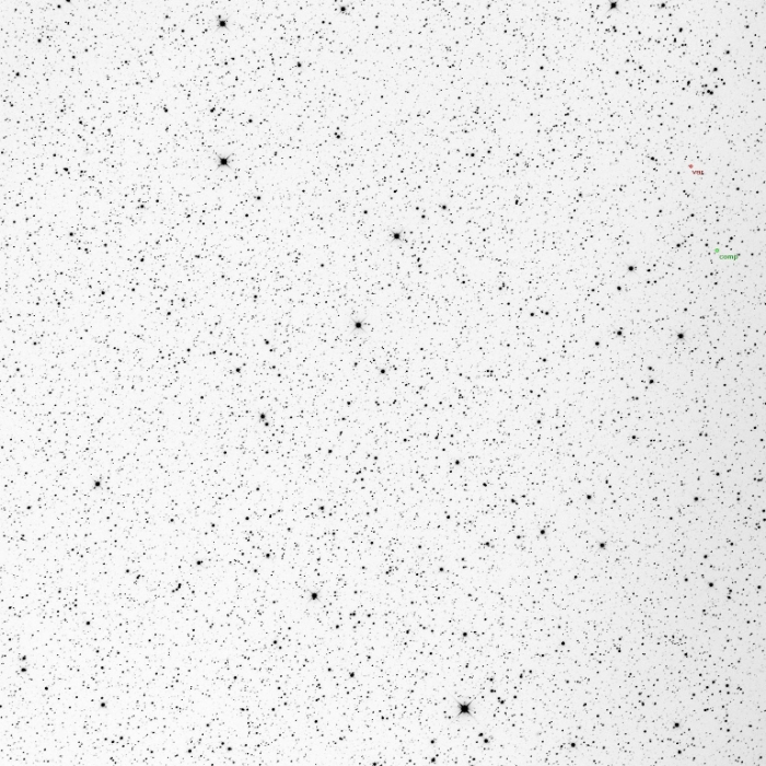 Mapka - V0849 Aur, JD 2456222.41491