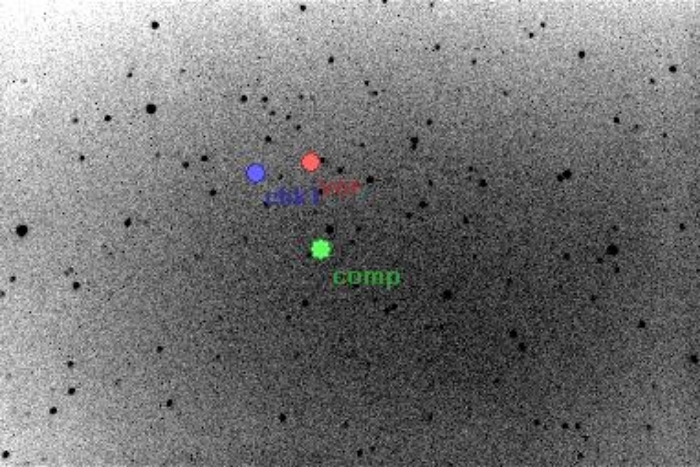 Mapka - BE Dra, JD 2456263.32046