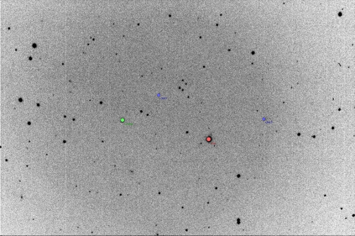 Mapka - V0407 Peg, JD 2456276.22102