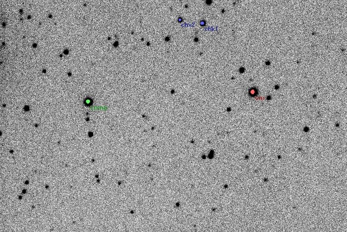 Mapka - V0381 Cas, JD 2454497.24463