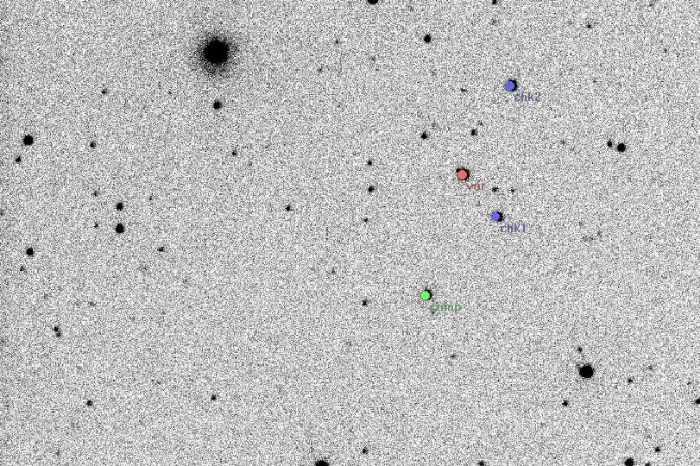 Mapka - BF CMi, JD 2454500.38663