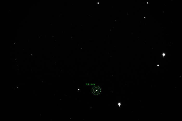 Mapka - BS UMa, JD 2456409.25800