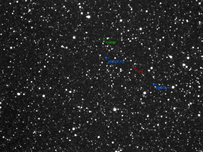 Mapka - V0688 Aql, JD 2456500.35353