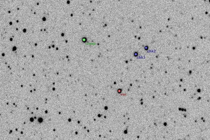 Mapka - BS Cas, JD 2454533.25716