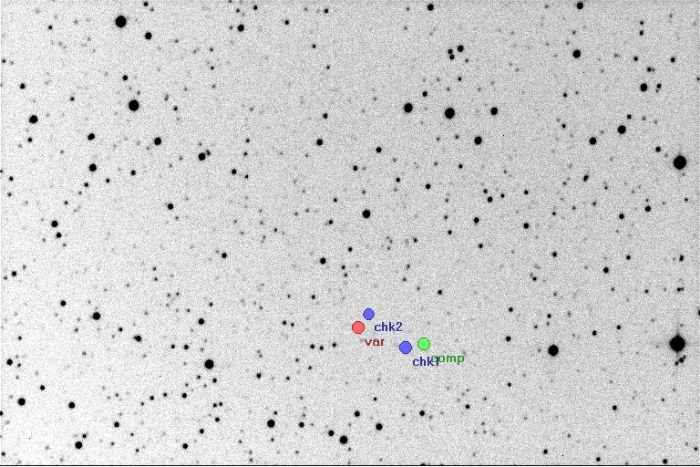 Mapka - V2240 Cyg, JD 2456519.29333