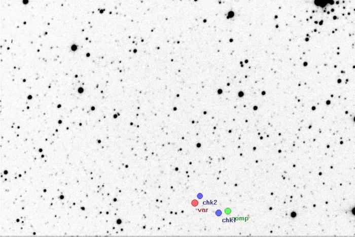 Mapka - V2240 Cyg, JD 2456520.29383