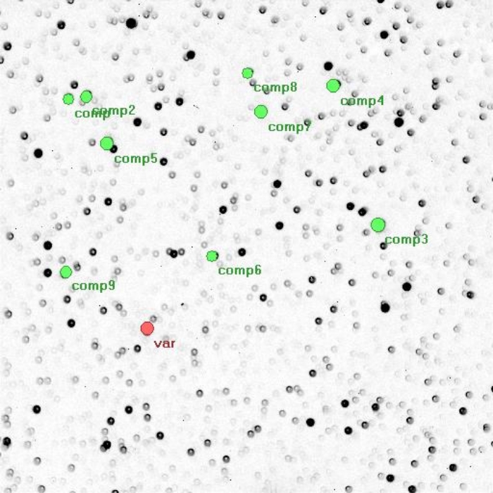 Mapka - HAT-P-11, JD 2456541.34255