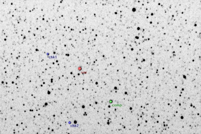 Mapka - V2388 Oph, JD 2454583.47833