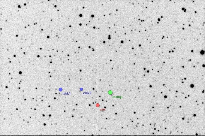 Mapka - V0404 Gem, JD 2456694.25507