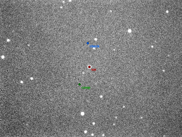 Mapka - UZ Leo, JD 2456726.25296