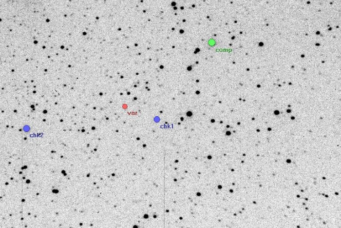 Mapka - V0960 Cep, JD 2454596.32736