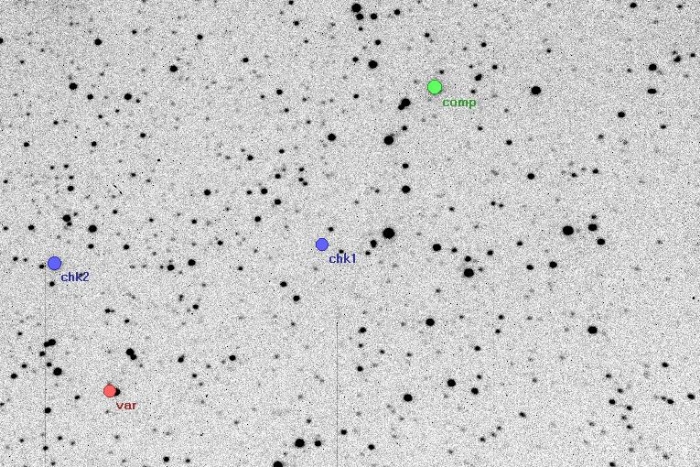 Mapka - V1115 Cep, JD 2454596.32736