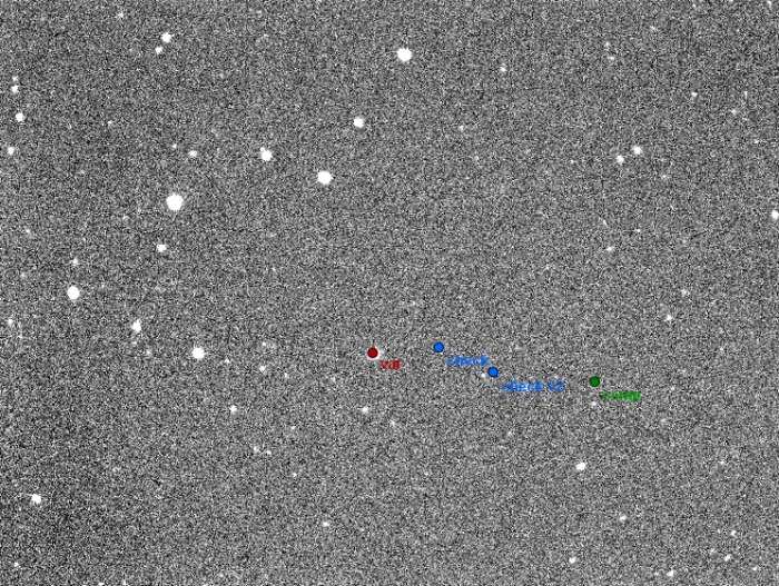 Mapka - XY Leo, JD 2456778.31268