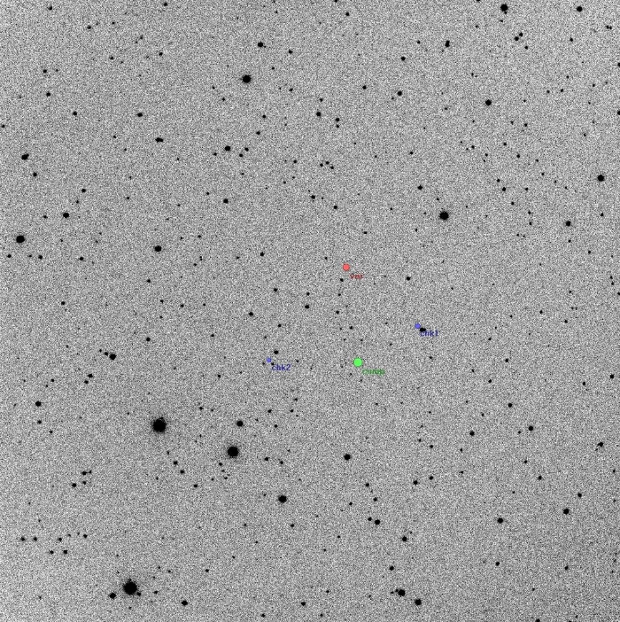 Mapka - V0606 Dra, JD 2456827.36192