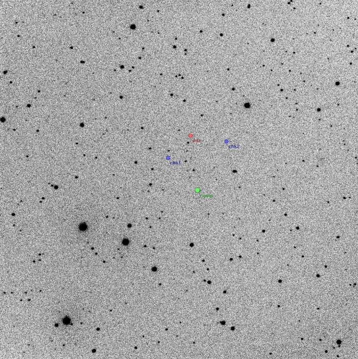 Mapka - V0606 Dra, JD 2456832.37369