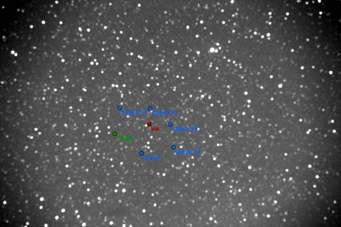 Mapka - GO Cyg, JD 2456854.34535