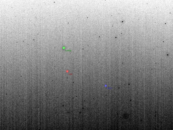 Mapka - YY CrB, JD 2456857.41606