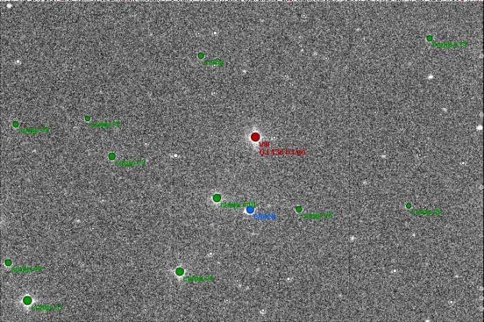 Mapka - GJ 436, JD 2456771.30136