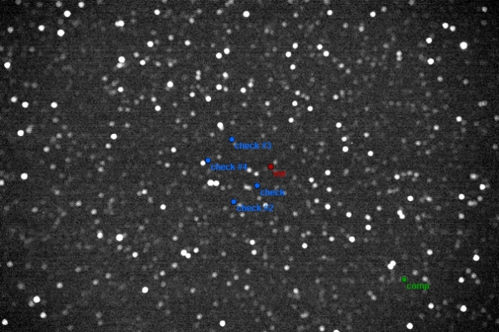 Mapka - V0365 Peg, JD 2456871.34561