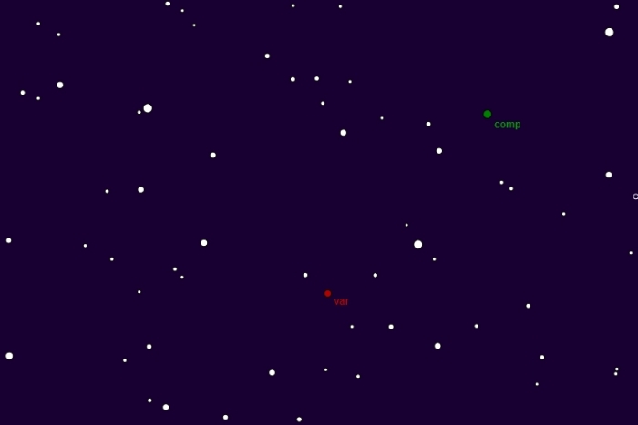 Mapka - V0951 Per, JD 2456936.45163