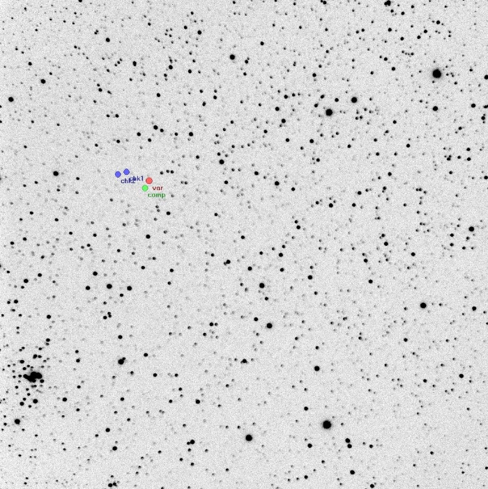 Mapka - V2240 Cyg, JD 2456960.19078