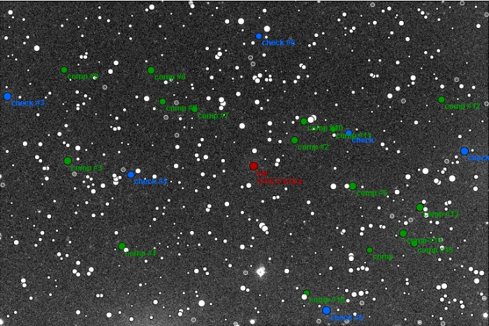 Mapka - TrES-2, JD 2456964.28929