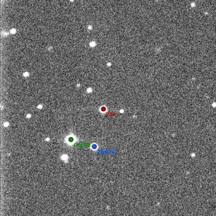 Mapka - SDSS J082053.53+000843.4, JD 2457026.67742