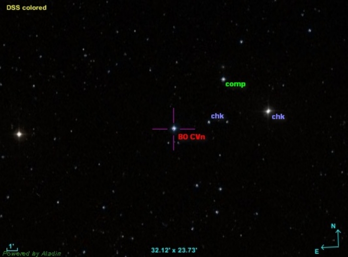 Mapka - BO CVn, JD 2457102.31799