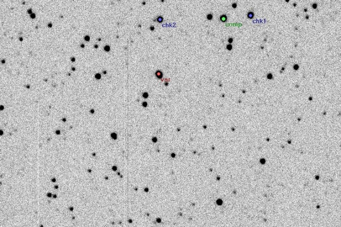 Mapka - ZZ Cyg, JD 2454700.46762