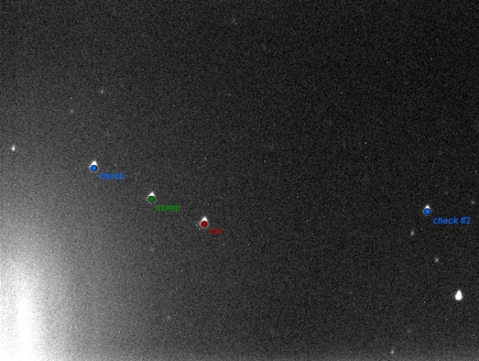 Mapka - V0357 UMa, JD 2457137.32179