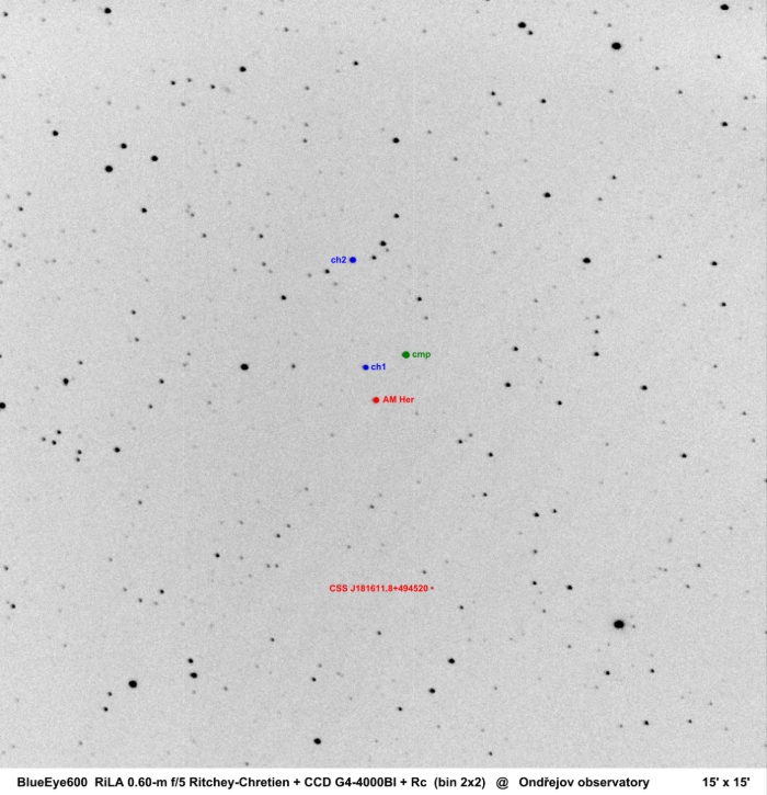 Mapka - AM Her, JD 2457082.53563