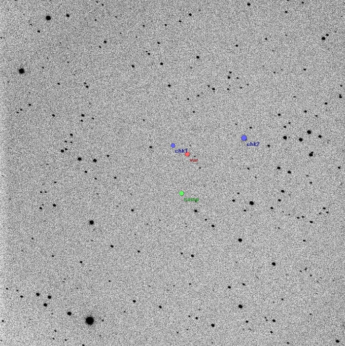 Mapka - V0380 Dra, JD 2457171.35436
