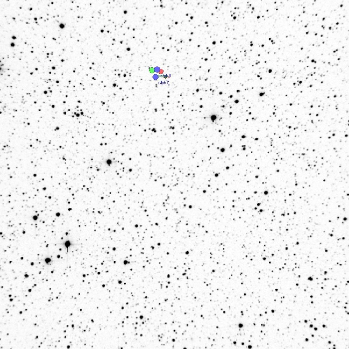 Mapka - V0661 Lac, JD 2454774.30995