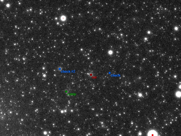 Mapka - GO Cyg, JD 2457215.35728
