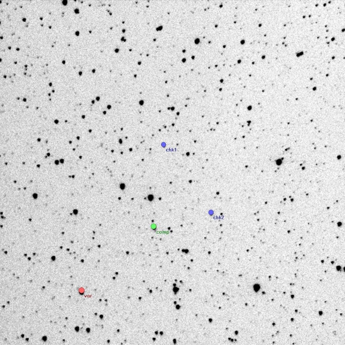 Mapka - V1019 Cep, JD 2454788.49397