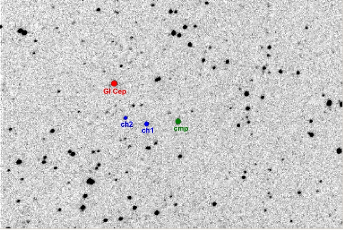 Mapka - GI Cep, JD 2453620.40382