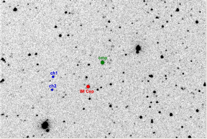 Mapka - IM Cep, JD 2453868.44233