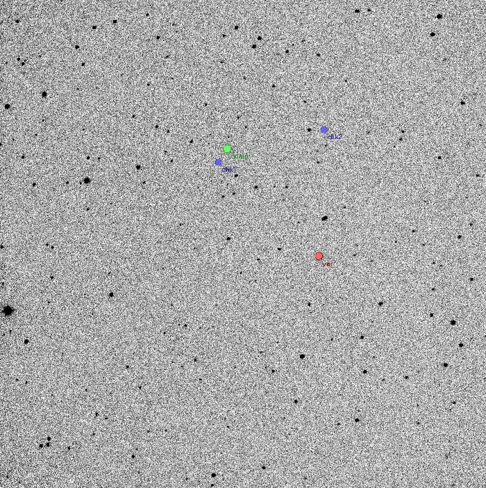 Mapka - V0829 Her, JD 2457515.32522