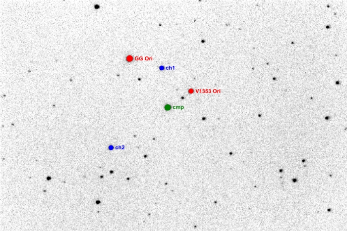 Mapka - V1353 Ori, JD 2452322.22892
