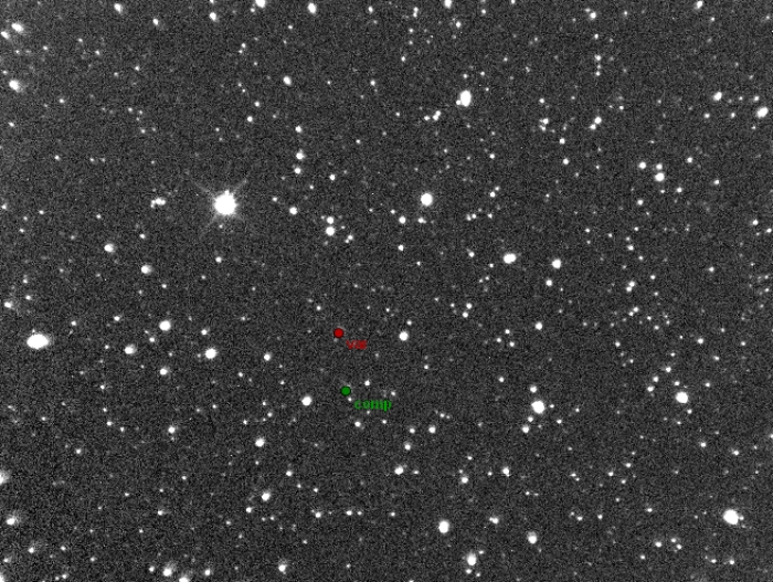 Mapka - WASP-2, JD 2457609.31431