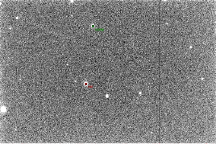 Mapka - V0380 Dra, JD 2457499.28943