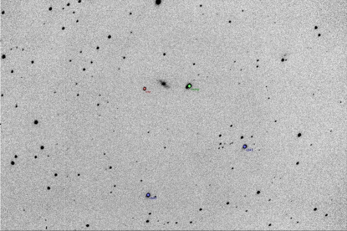 Mapka - DX Ari, JD 2457752.18799