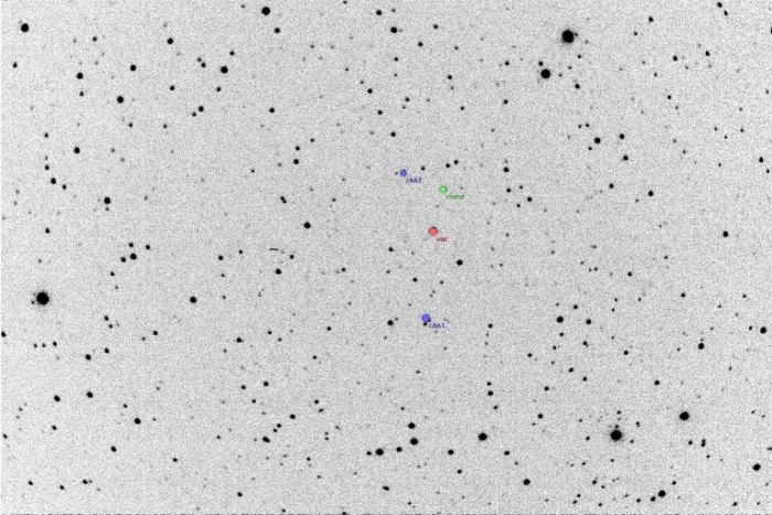 Mapka - V0343 Ori, JD 2457776.24409