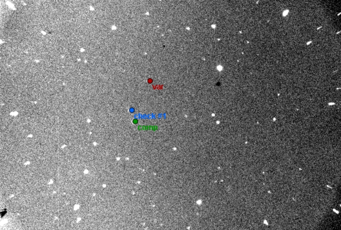 Mapka - PZ UMa, JD 2457809.44816