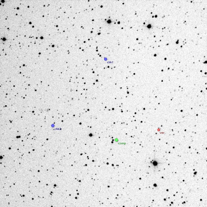 Mapka - V1300 Her, JD 2454922.53034