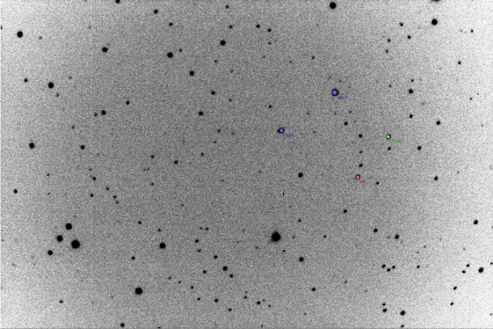 Mapka - V0606 Dra, JD 2457925.35321