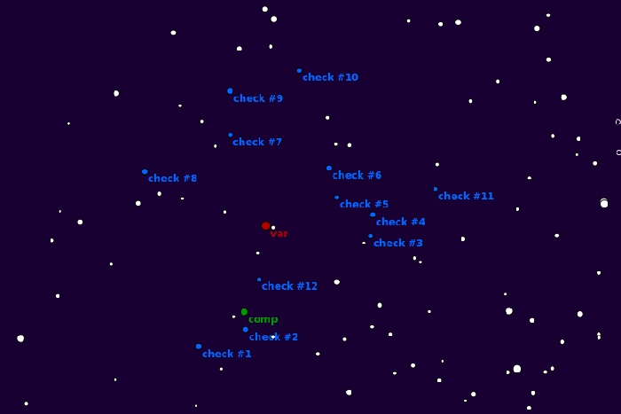 Mapka - CW Sge, JD 2457925.39654