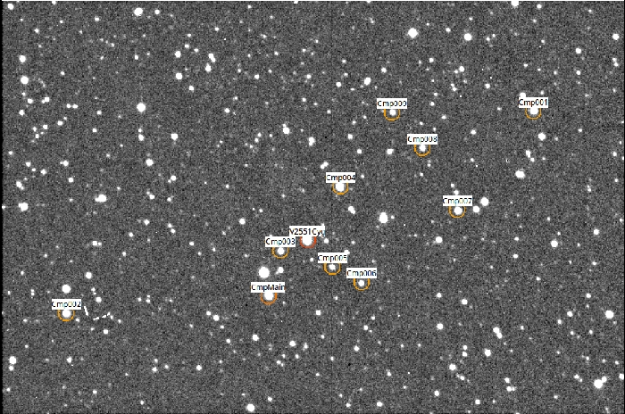 Mapka - V3055 Cyg, JD 2458026.22712