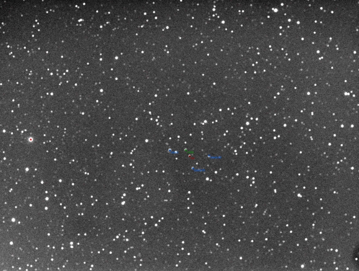 Mapka - V0349 Dra, JD 2457995.29992